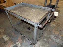 Metal 2 Shelf Shop Cart