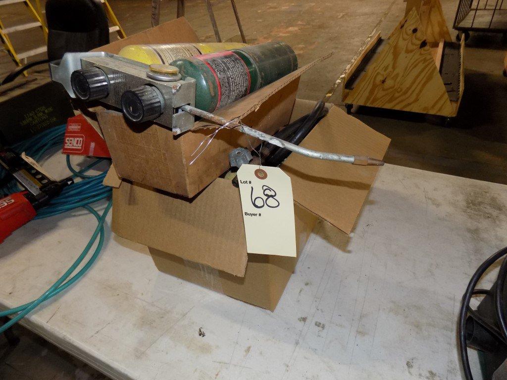 (2) Boxes Of Propane Bottles & Tools
