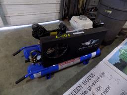 New Eagle 12.5CFM Wheelbarrow Air Compressor w/ Honda Eng., 2 Air Spigots