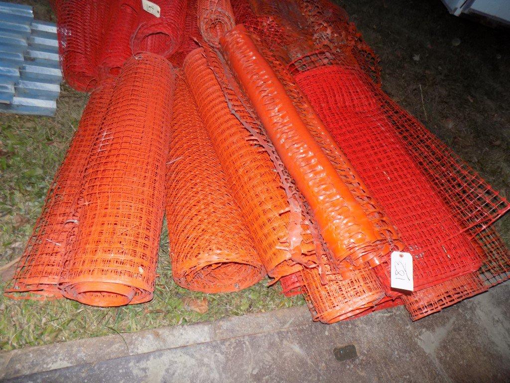 (11) Rolls Orange Safety/Snow Fence