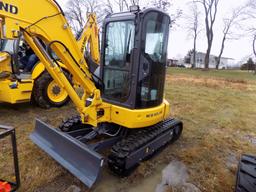 2016 NH E35-B Mini Hyd. Excavator, Rubber Tracks, Long Stick, Counter Weigh