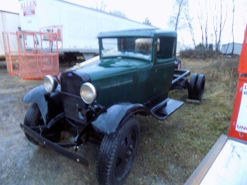 1930's Ford Cab & Chassis, Model AA, 2 1/2 Ton Truck, 75% Restored, New - R