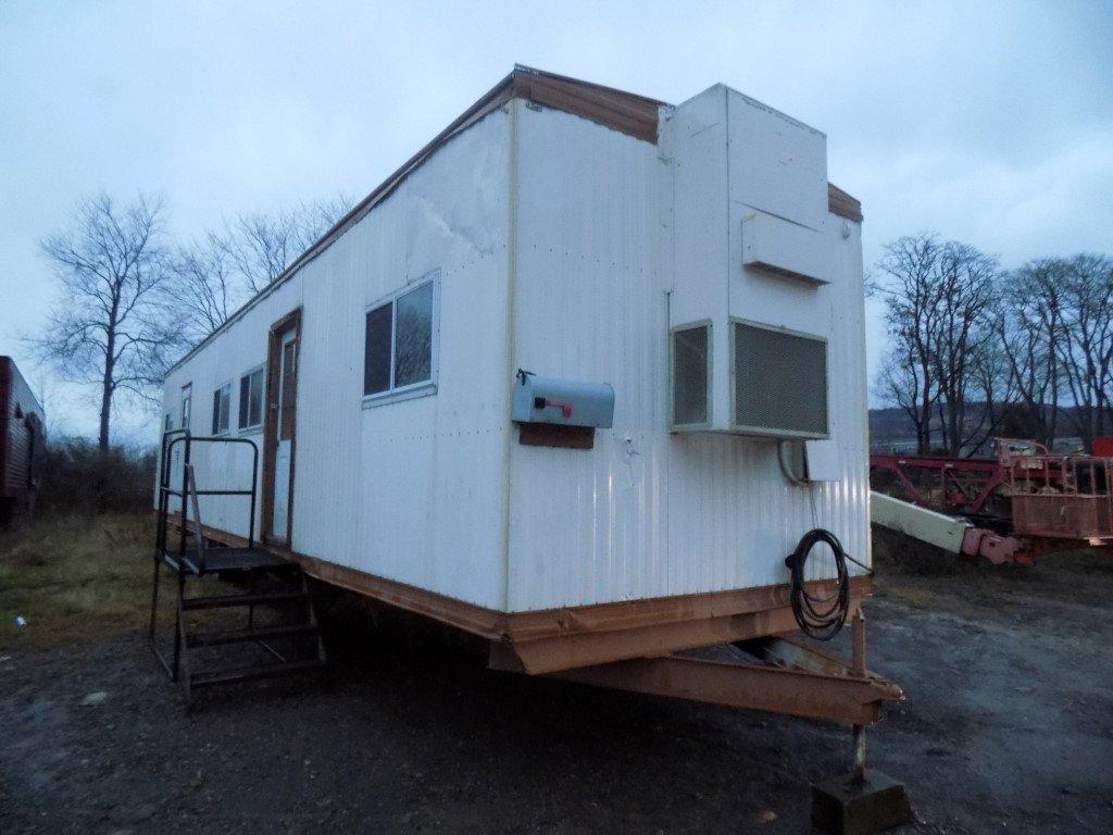 50' Office Trailer - 10' Wide, (2) Doors, Heat & A/C Work Well, Lg. Area Pl