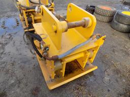 Hyd Plate Tamper for Large Excavator - Yellow