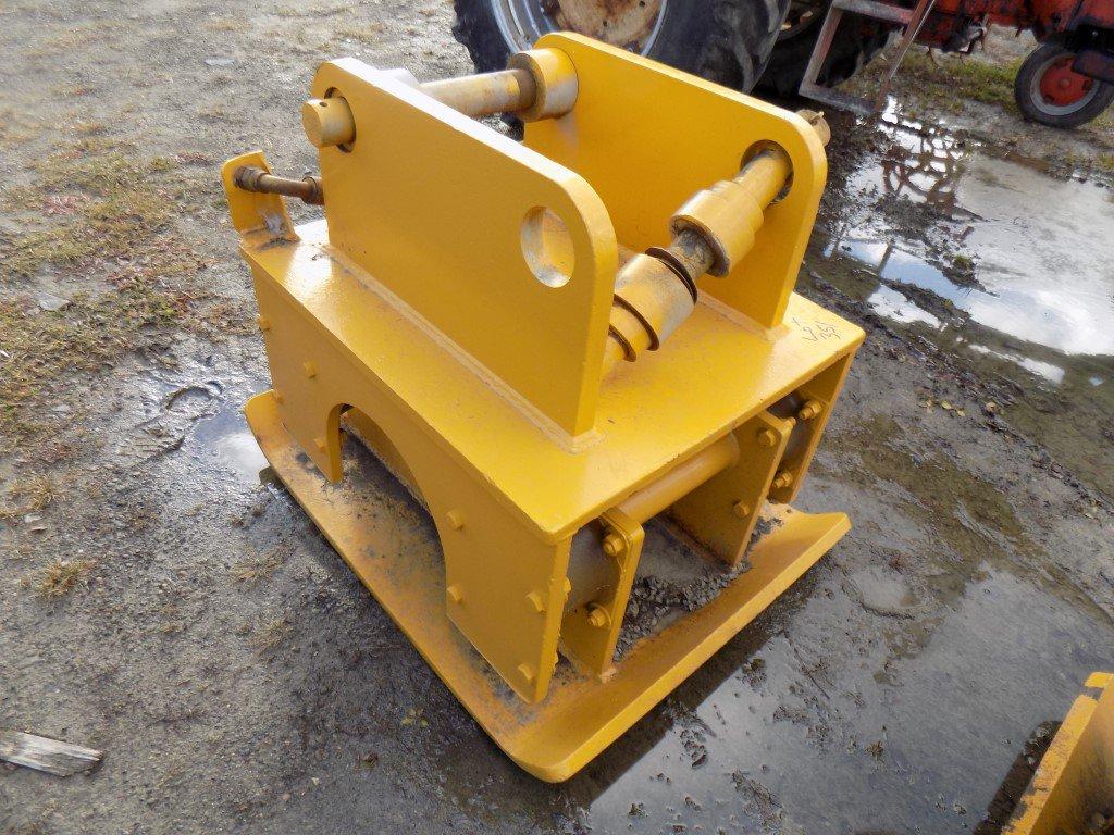 Hyd Plate Tamper for Large Excavator - Yellow