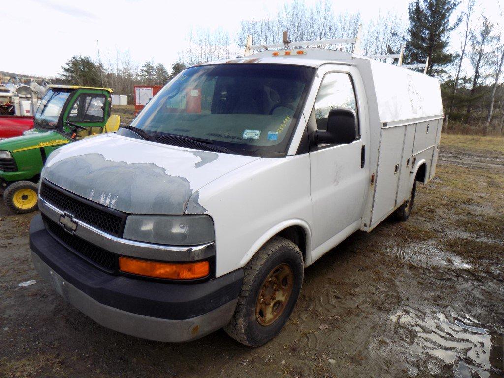 2006 Chevrolet 3500 Enclosed Tool Truck, V8, Gas Eng., Auto Trans., 252,054