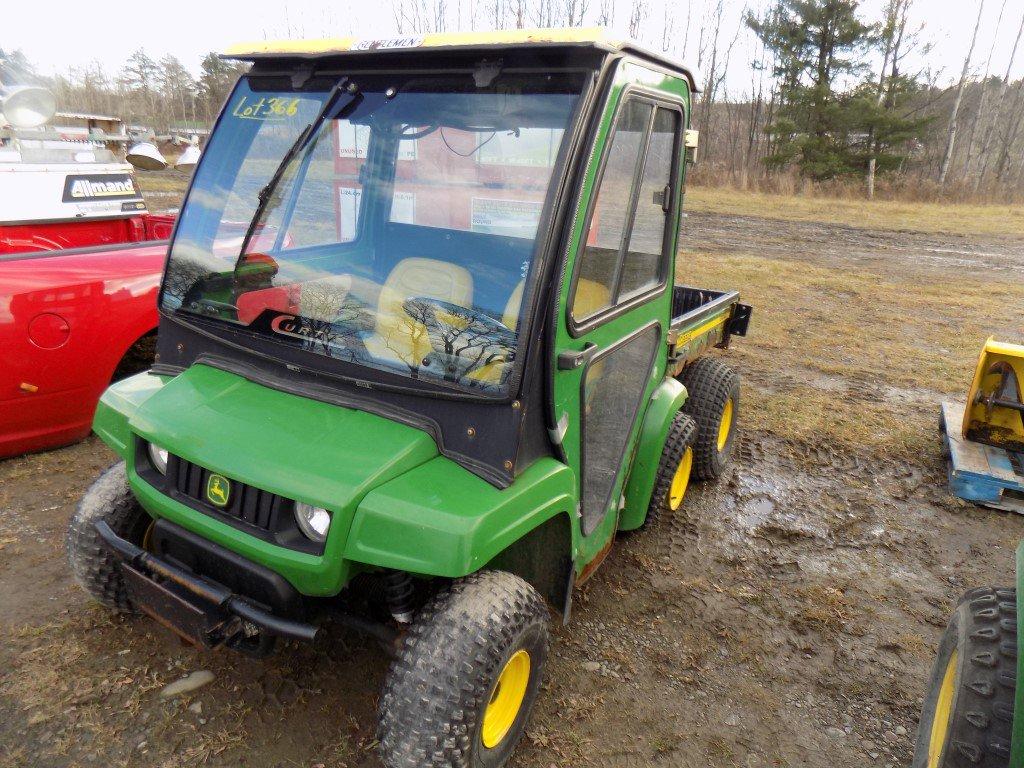 JD Gator 6x4, Gas w/ Cab, Hyd. Dump Box, S/N 008709