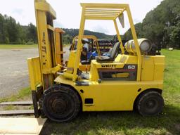 White 60 LPG Forklift, 2 Stage, 6000IB Capacity, 48'' Forks, 8,270 Hrs, SN: