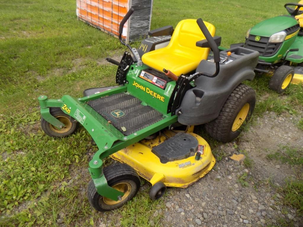 John Deere Z425 Zero Turn Mower, 48'' Deck, 350 Hrs, 23HP Motor, SN: 081219