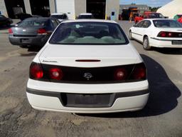 2005 Chevrolet Impala, White, Automatic, 149,976 Miles, Vin# 2G1WF52E559369