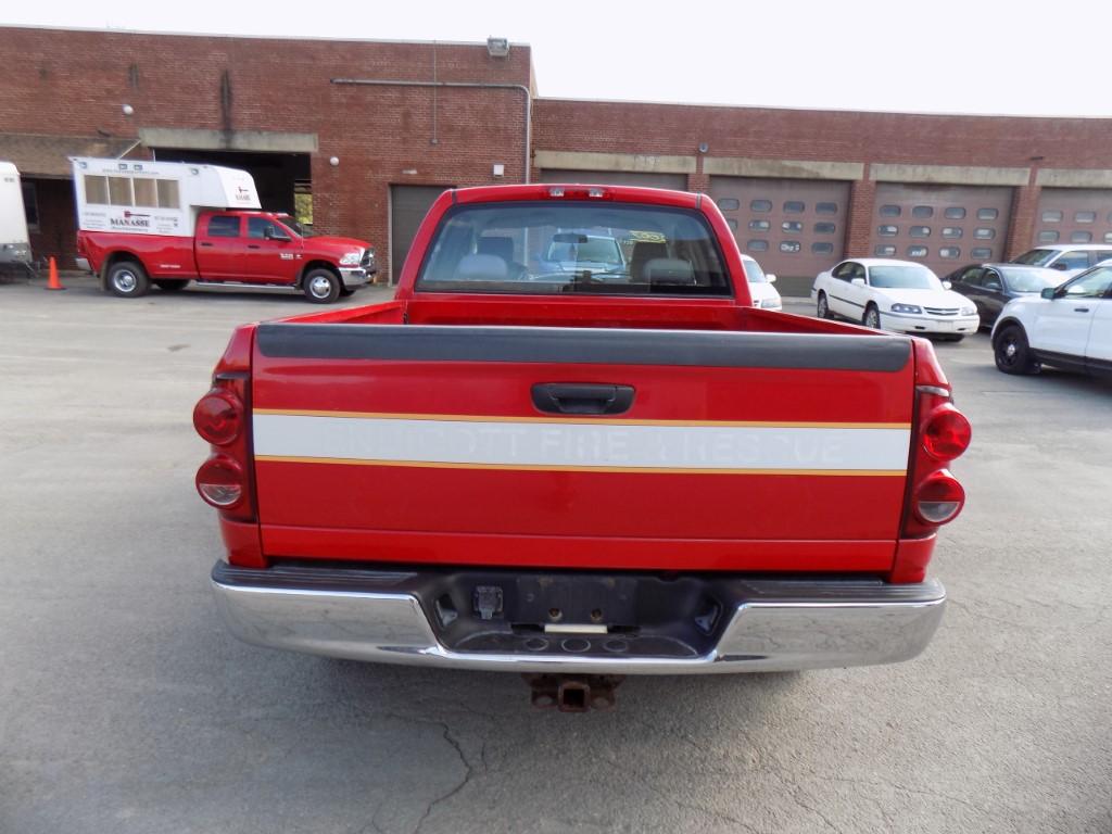 2007 Dodge 1500 Pickup, Red, 4Door, 4WD, Automatic, 72,104 Miles, Vin# 1D7H