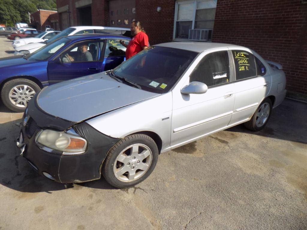 2006 Nissan Sentra, 4DSN, Silver, Special Edition, Automatic, 288,121 Miles