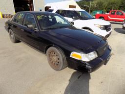 2007 Ford Crown Vic Tow, 4DSN, Black, Automatic, Police Package, TMU Miles,