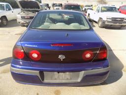 2005 Chevrolet Impala, 4DSN, Impala, Blue, Automatic, 96,600 Miles, Vin# 2G