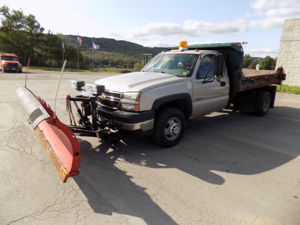 2006 Chevrolet Silverado 3500, 4WD, Dump Truck, Brown, Automatic, 10' Dumpb