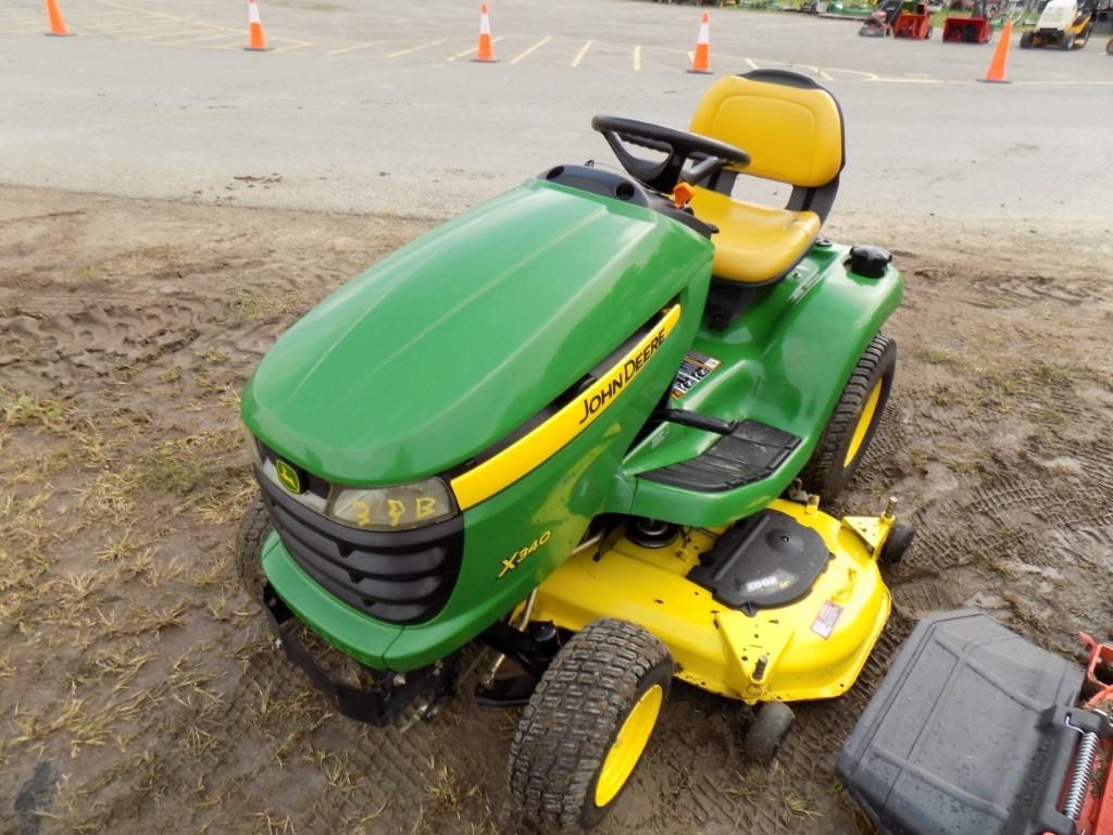 John Deere X340 Garden Tractor with 54'' Deck, 290 Hours, SN 030607 (was lo