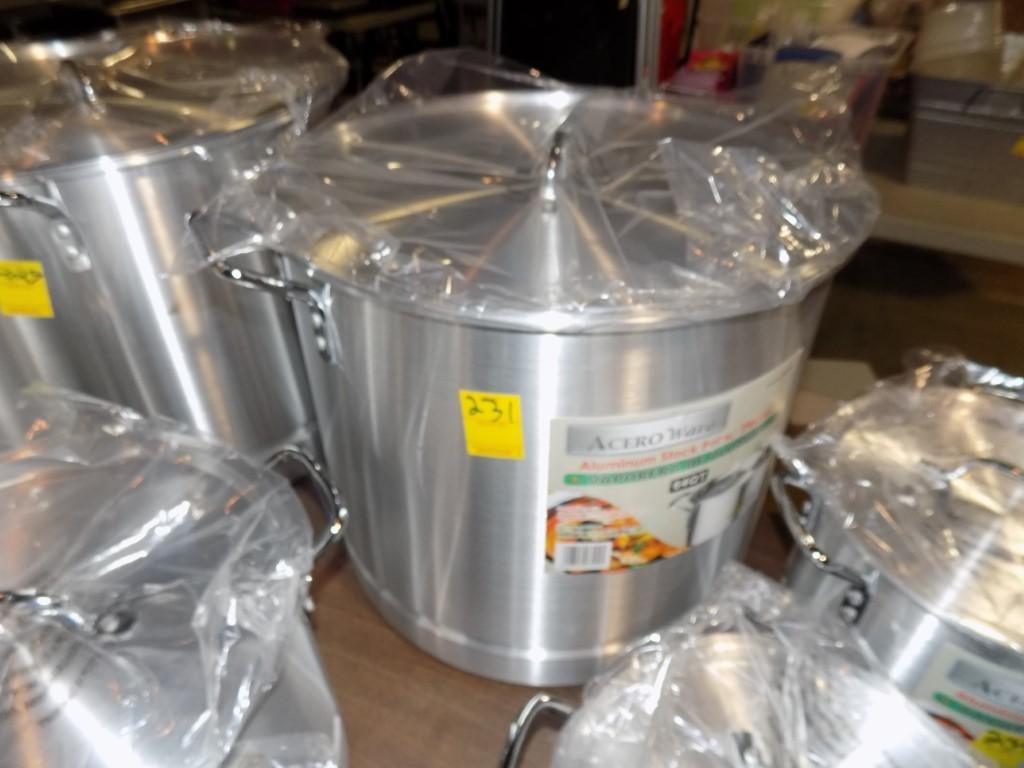 Brand New Aluminum Acero Wave Stock Pot 64 QT