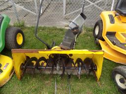 JD LA115 Lawn Tractor w/ 42'' Deck & JD Snowblower Attach