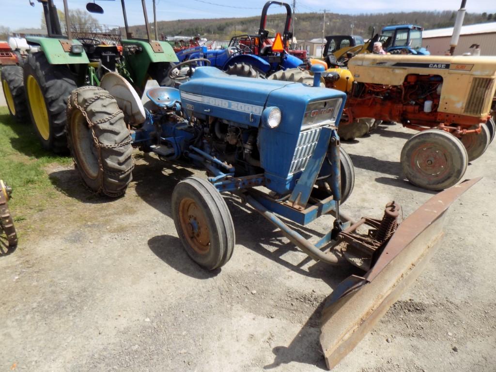 Ford 2000 with Plow Gas, 1829 Hours