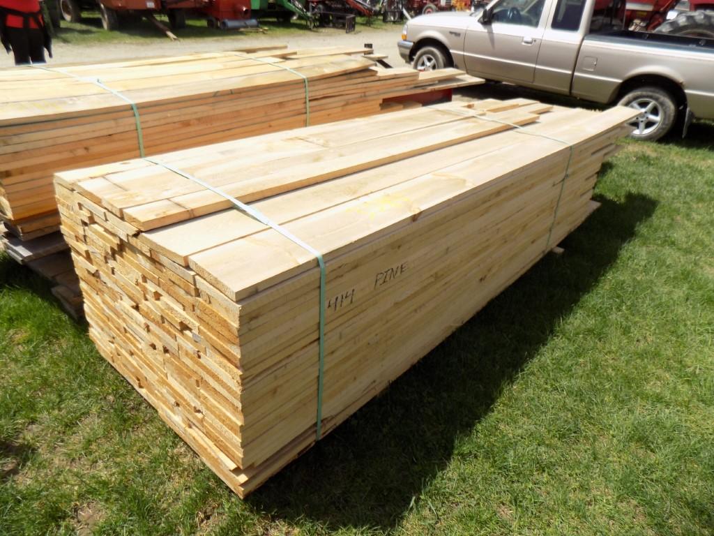 Lg. Group Of Rough Cut Lumber, Pine 4/4