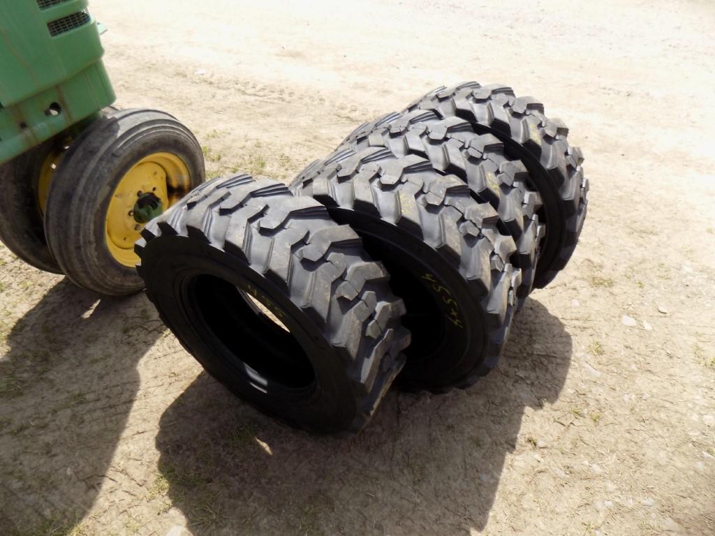 Set of (4) New 10-16.5 Skid Steer Tires (4x Bid Price)