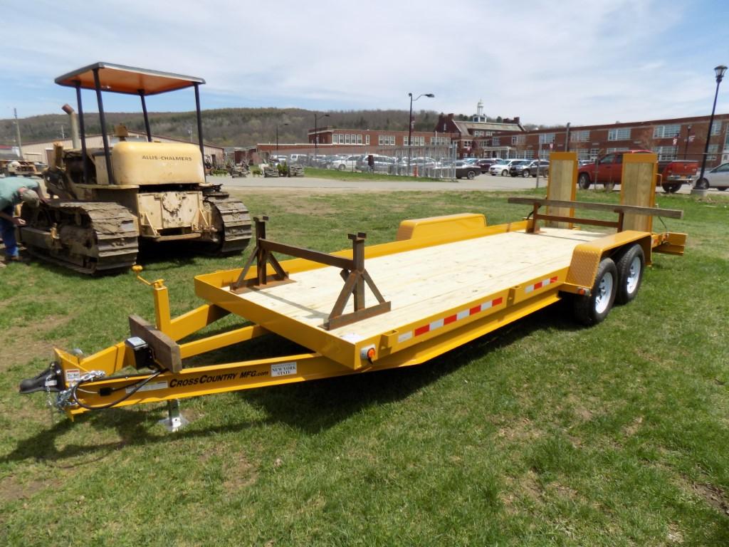 New Cross Country 5HD20 Equipment Trailer w/ Ramps, T/A 20' Deck, 10,000 Ib