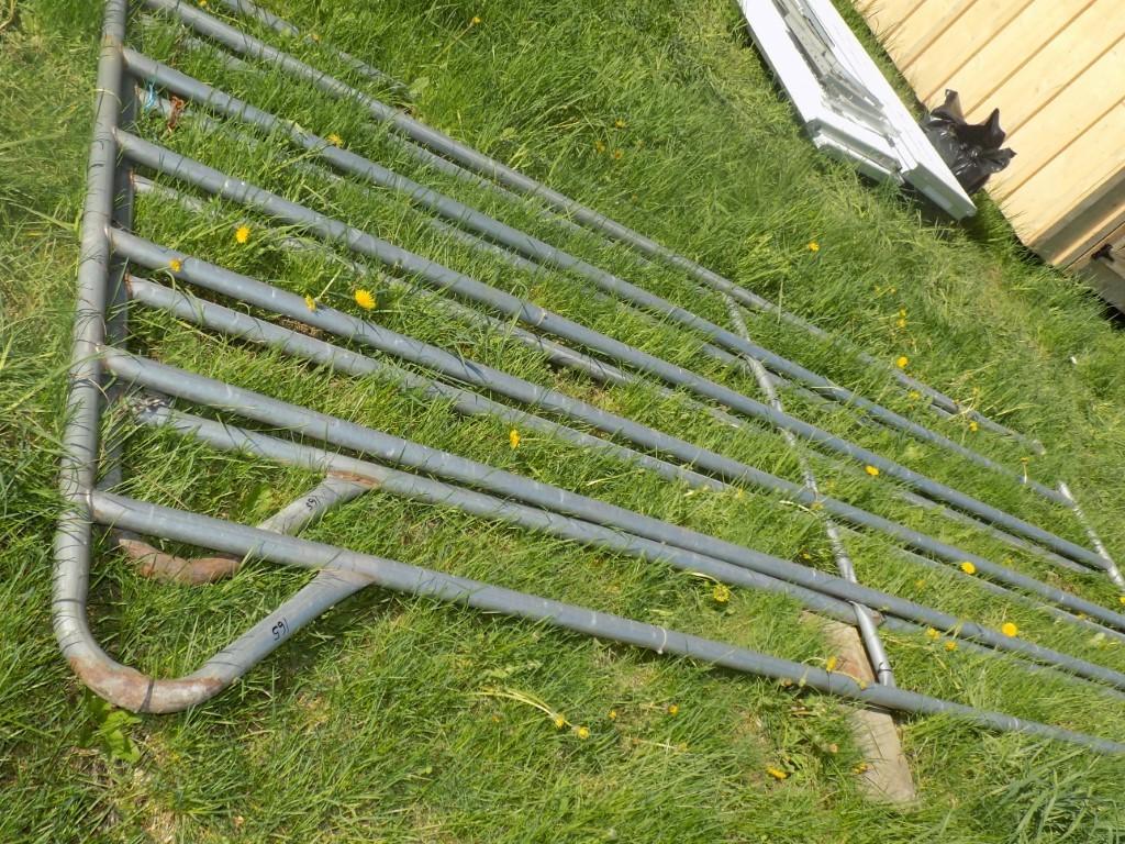 (2) 12' Galvanized Gate Panels (2 x Bid Price)