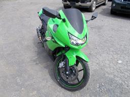 2011 Kawasaki E2J Ninja 250, Green, 7,070 Mi., Vin# JKAEXMJ19BDA90631 / MV5