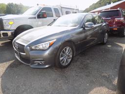 2015 Infiniti Q50, Gray, AWD, Leather, Sunroof, Automatic, Navigation, 166,