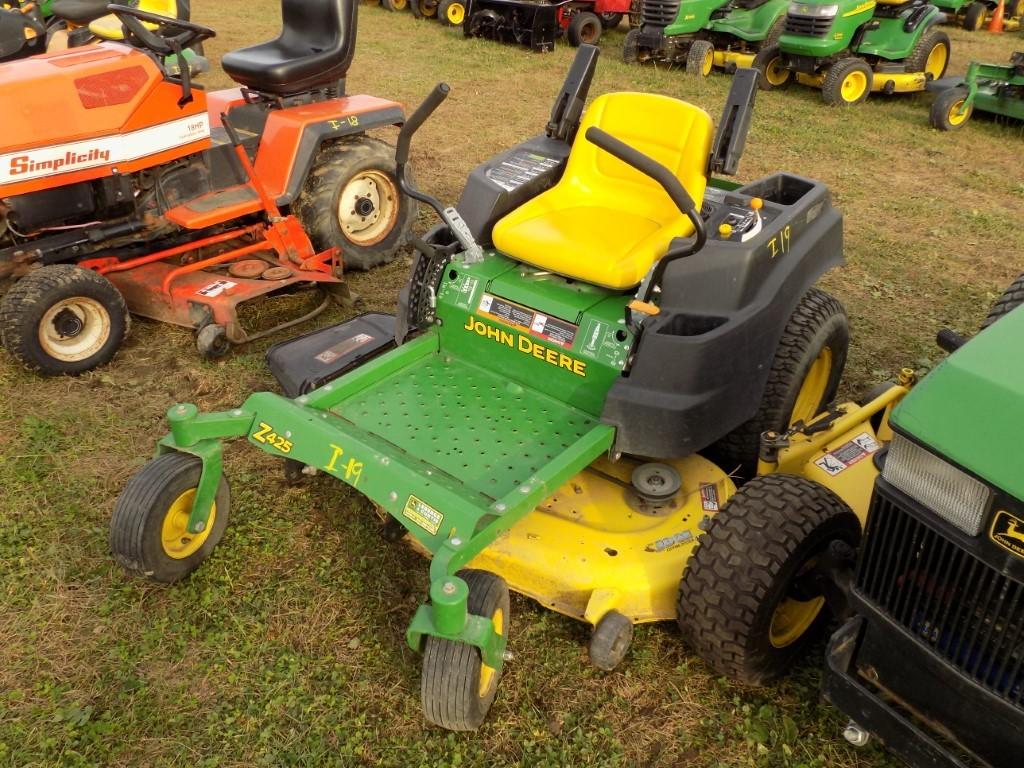 JD 2-425 Zero Turn Mower w/48'' Dek, 541 Hours, s/n 120496