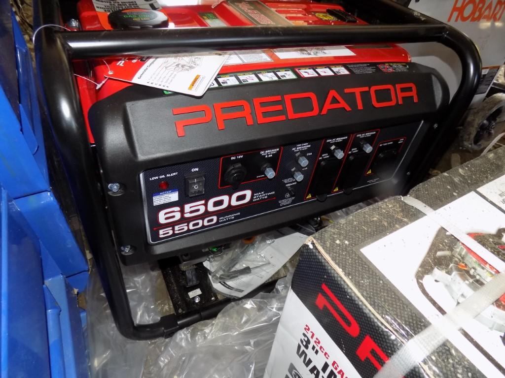 New Predator 6500 Watt Gas Generator - Never Used