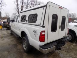 2014 Ford F250, 4WD, Ext. Cab, White, 6.5' Box, V8 Gas Eng., Auto Trans., w