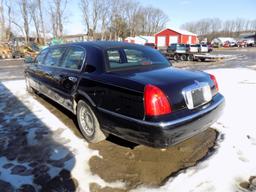 2000 Lincoln Town Car, Black, Executive Series Limo, 106,062 Mi., Vin# 1L1F