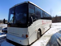 2008 Freightliner Commercial Touring Bus, White, 39 Seats, Bathroom, Overhe