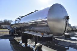 2009 Walker 7,500 Gal. SS Milk Tanker/Edibles Tanker Trailer, 2-Compartment