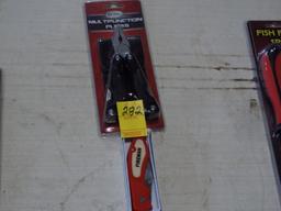 New 4'' Fireman Jack Knife & New Multi Function Plier w/ Case