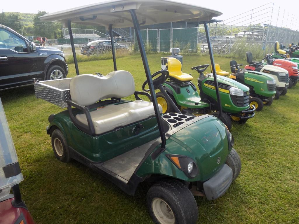 Yamaha Gas Powered Golf Cart w/ Alum. Utility Box, w/ Canopy, Green  S/N  3