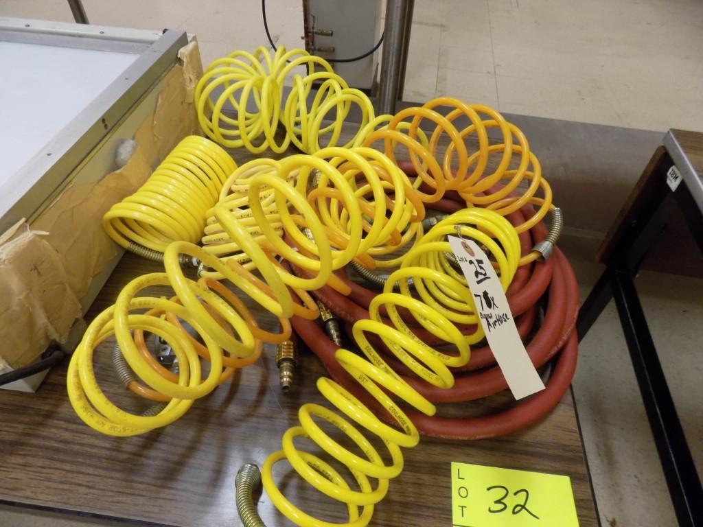 Group of (6) Air Hoses, (2) Have Air Guns