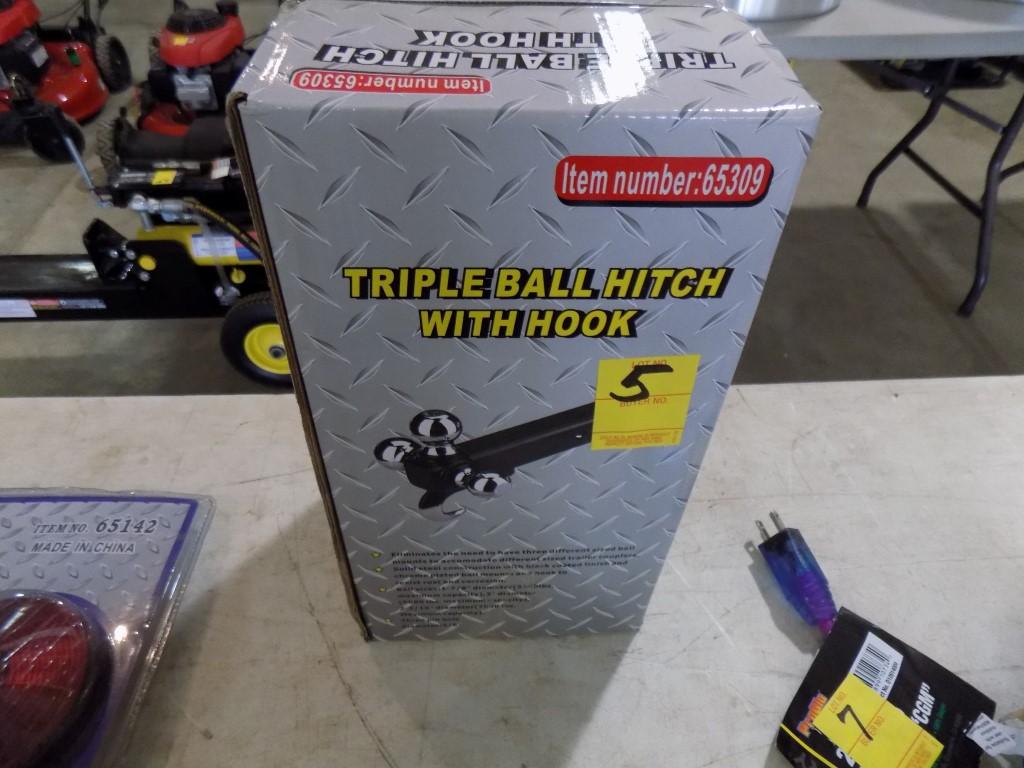 New Triple Ball Hitch with a Hook, NEW