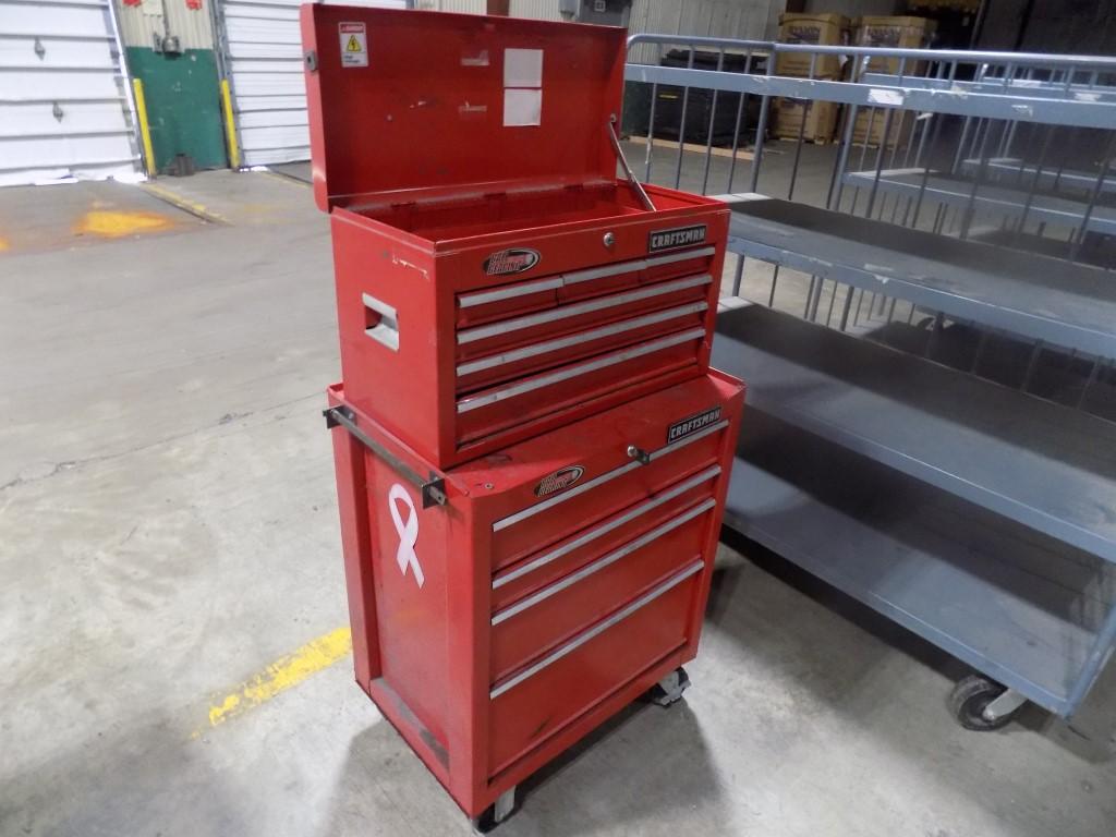 Craftsman Rolling Toolbox, 4 Drawer Base, & 6 Drawer Top Chest