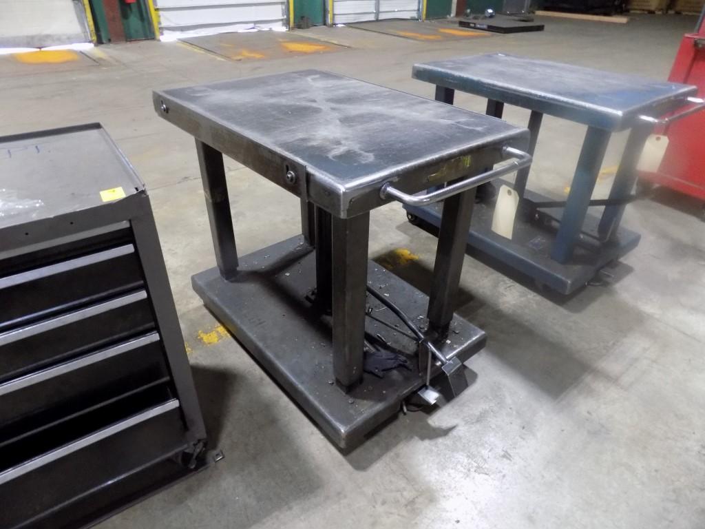 Heavy Duty Steel Hydraulic Jacking Table, 36'' x 24''