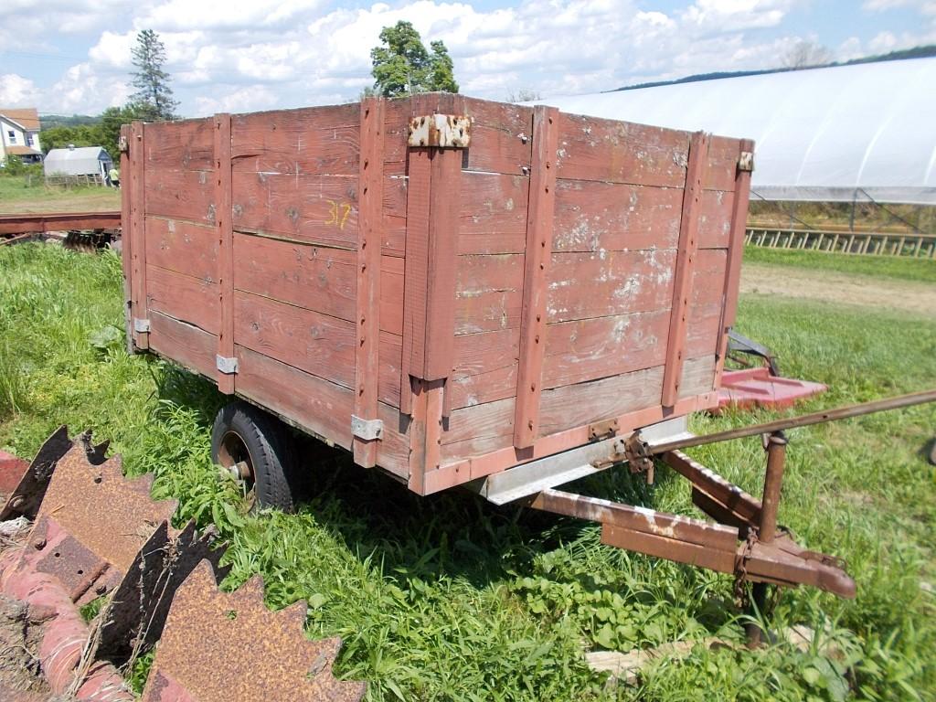 8' Red Dump Wagon / Trailer - NO TITLE / BOS ONLY