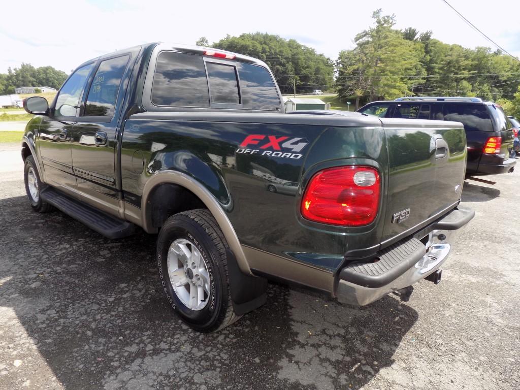 '02 Ford F-150 Crew Cab, Short Box, Green, Auto, FX4 Off-Road Package, Lari