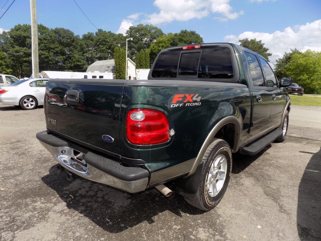 '02 Ford F-150 Crew Cab, Short Box, Green, Auto, FX4 Off-Road Package, Lari