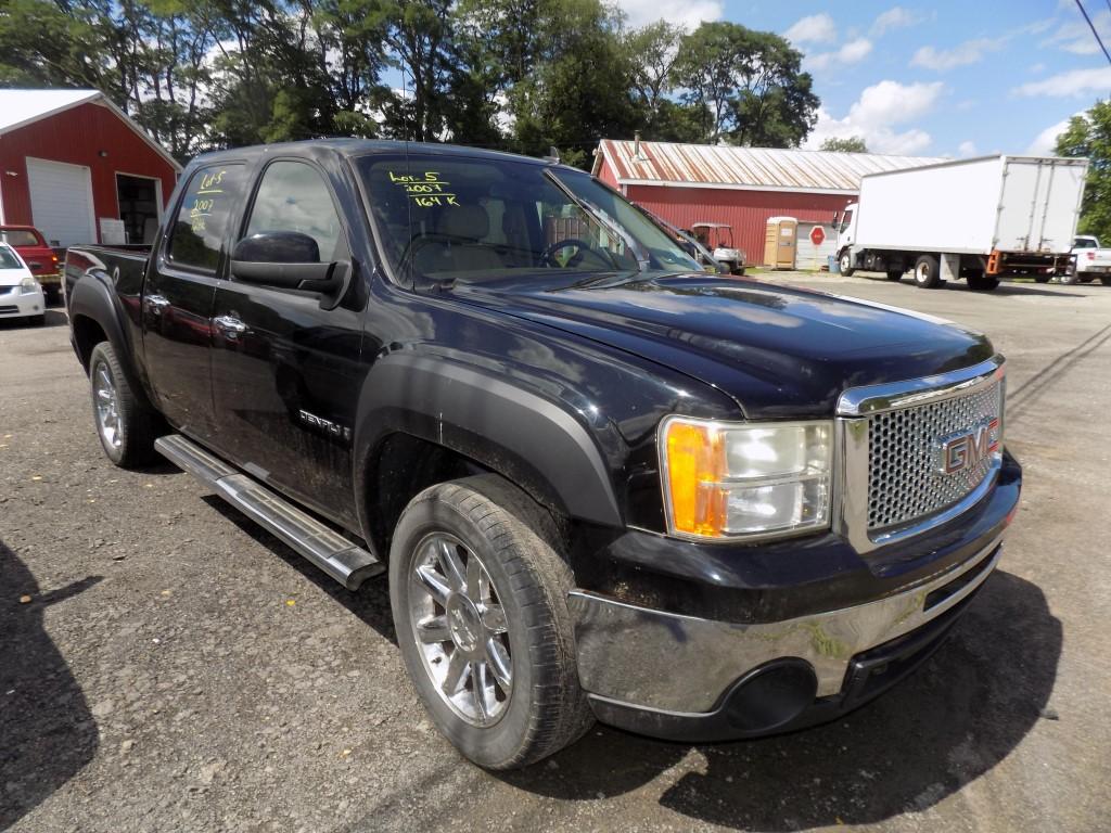 '07 GMC Sierra 1500 Denali, Black, Crew Cab, Auto, AWD, Leather, Sunroof, 1