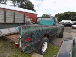 1967 GMC Pickup, 4WD, W/Dump Bed, No Engine, Trans, Bell Housing and Transf