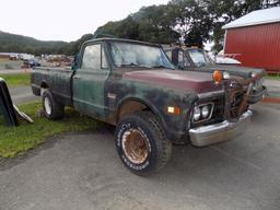 1967 GMC Pickup, 4WD, W/Dump Bed, No Engine, Trans, Bell Housing and Transf