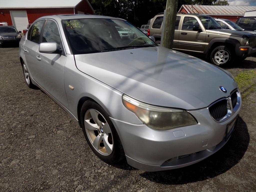 '06 BMW 525i, Silver, Auto, Leather, Sunroof, 159,765 Miles  VIN#:WBANE5359