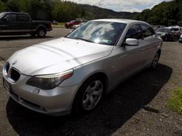 '06 BMW 525i, Silver, Auto, Leather, Sunroof, 159,765 Miles  VIN#:WBANE5359