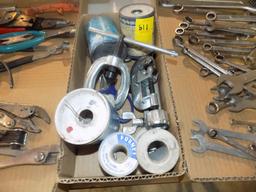 Box of Soldering Wire, Puller, Little Pipe Cutter, Etc